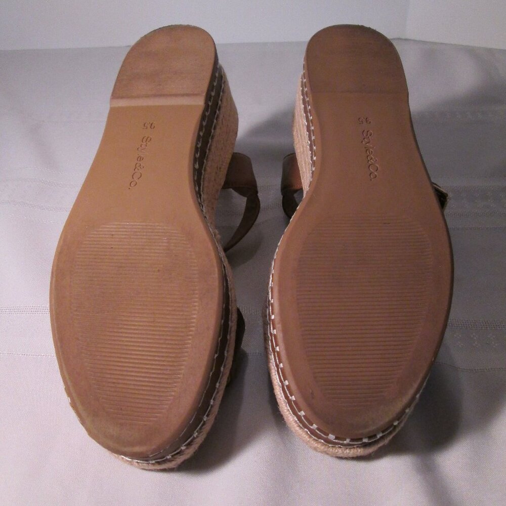 Style & Co Hawkinns Cushioned Insole Wedge Sandals 9.5M - Picture 8 of 8